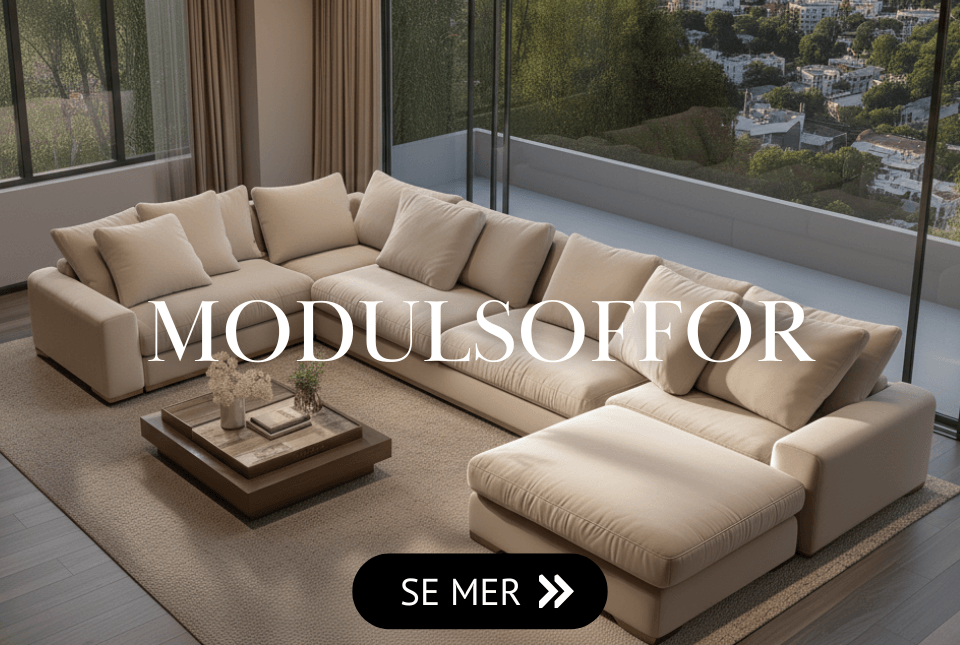 Modulsoffa London Med modulsoffan London får du en skräddarsydd lösning helt efter dina behov
