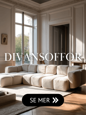 Beige divansoffa med modernt formspråk Paris Beige divansoffa med modernt formspråk Paris